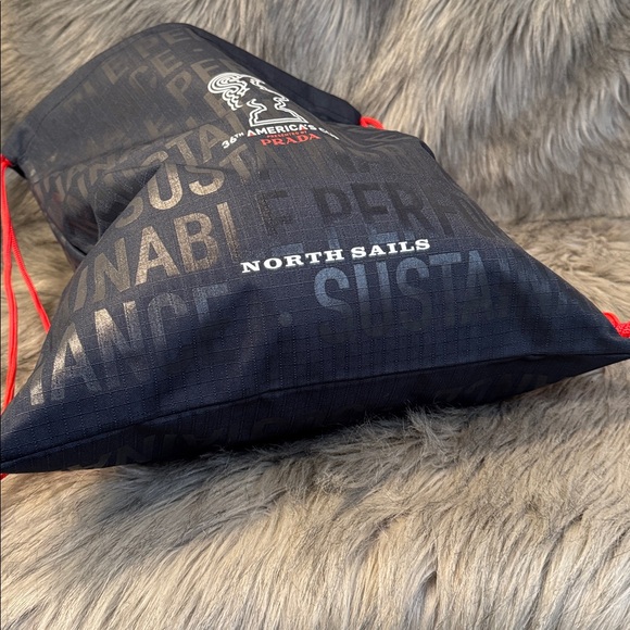North Sails 36th America’s Cup Presented by Prada Black  Drawstring Backpack - Picture 9 of 10